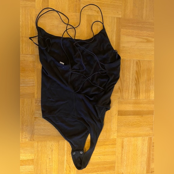 Black backless body suit from Garage, size small - Picture 3 of 5